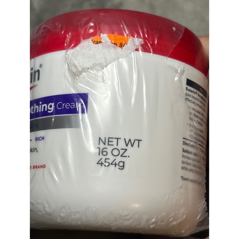 2 Pack Eucerin Roughness Smoothing Cream 16oz Urea Ceramide Dry Bumpy Skin New - Picture 4 of 6